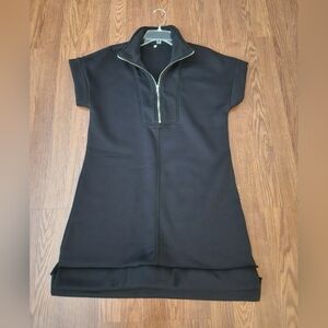 Taylor Air 3/4 Black Zip Dress
